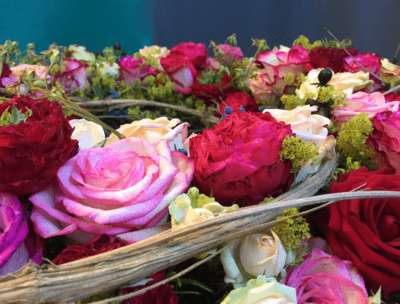 Rosen Kranz Rot Rosa
