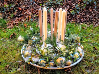 Adventskranz mit 8 Kerzen