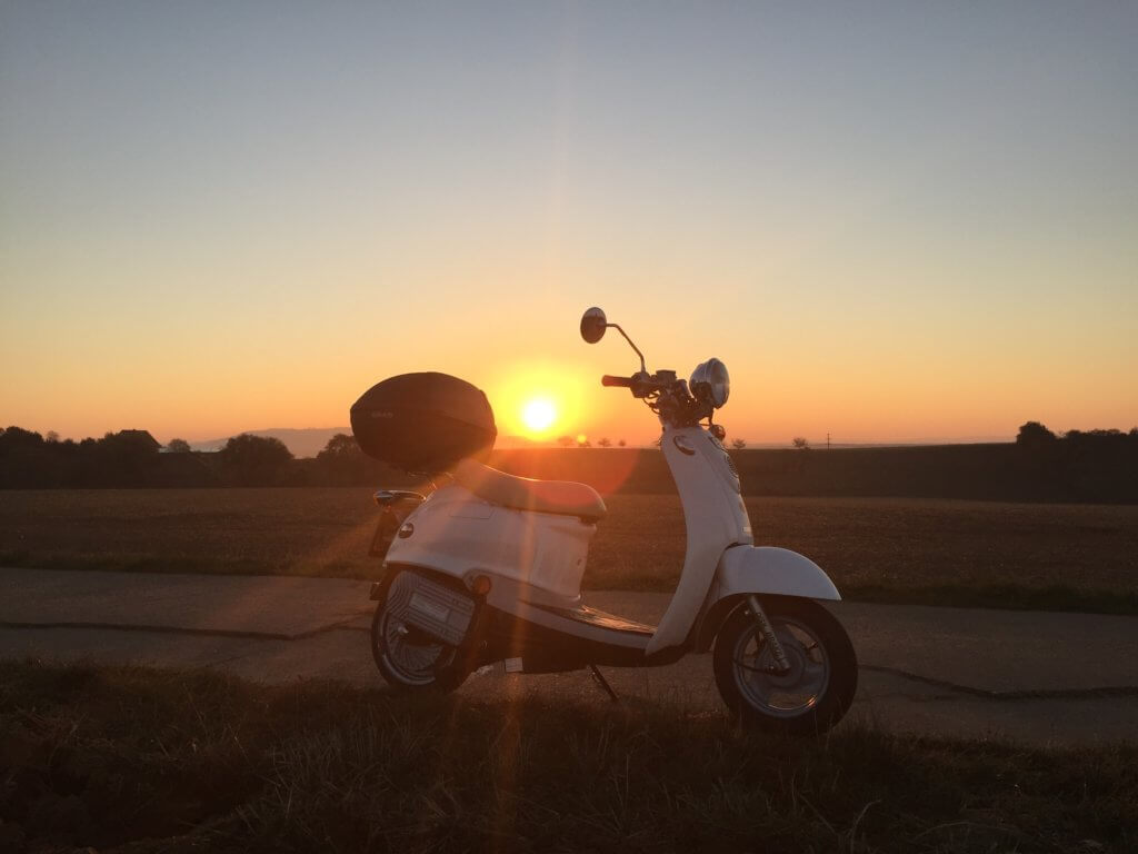 Sonnenaufgang Roller