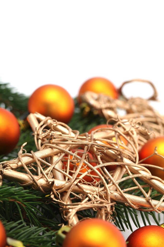 Weihnachtliche Deko Orange